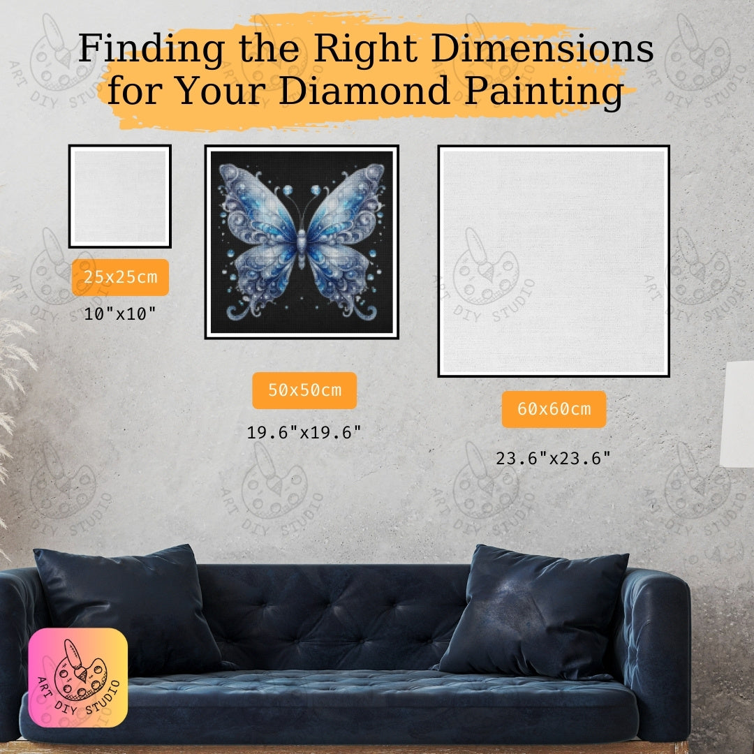 Artdiystudio Frosted Jewel Butterfly Diamond Painting Kit Create Your Masterpiece Product Image 2