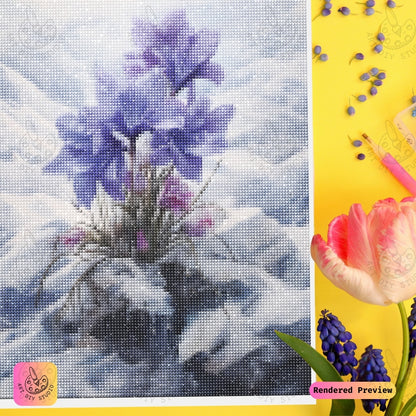 Artdiystudio Frozen Majesty Blooms Diy Diamond Painting Kit A Celebration Of Natures Endurance 3