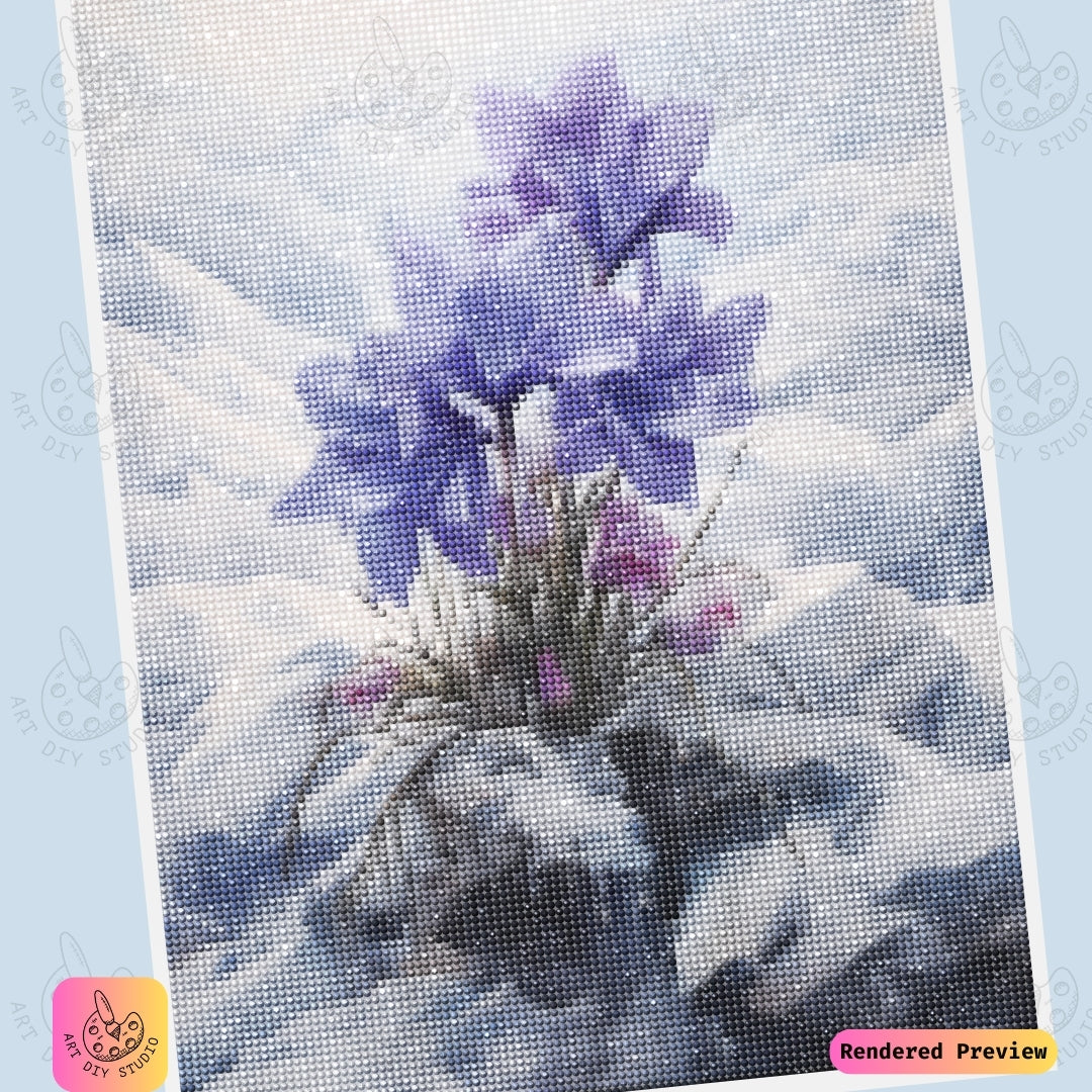 Artdiystudio Frozen Majesty Blooms Diy Diamond Painting Kit A Celebration Of Natures Endurance 6