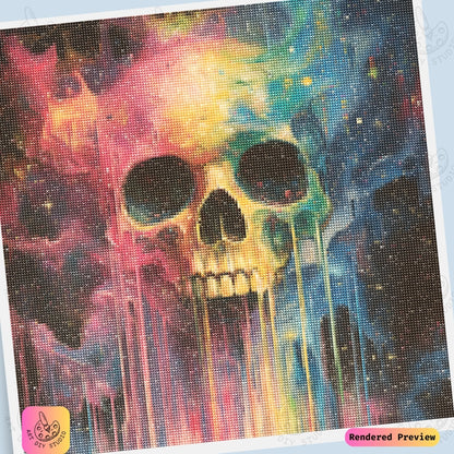 Artdiystudio Galactic Skull Burst Diy Diamond Painting Kit An Explosion Of Cosmic Creativity 6