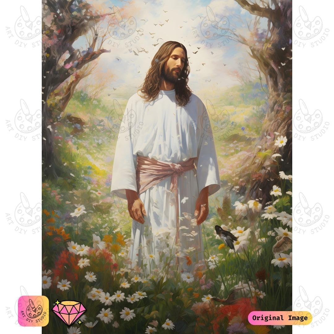 Artdiystudio Garden Of Grace Diy Diamond Painting Kit Celebrate Heavenly Peace