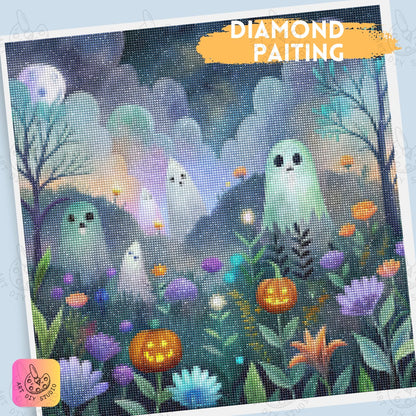 Artdiystudio Ghostly Garden Blooms Diy Diamond Painting Kit Craft Your Haunted Wonderland 4
