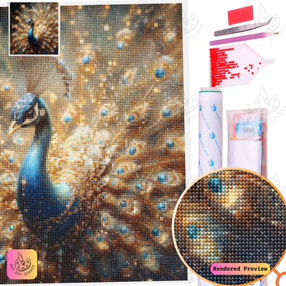 Artdiystudio Glittering Peacock Elegance Diy Diamond Painting Kit Shine With Radiance And Beauty 2