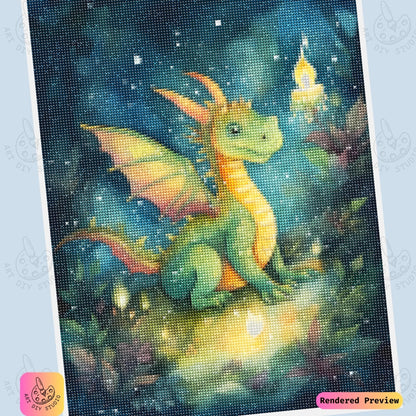 Artdiystudio Glowlight Forest Hatchling Diy Diamond Painting Kit A Magical Fantasy Delight 6