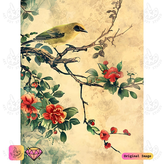 Artdiystudio Golden Finch Harmony Diy Diamond Painting Kit A Soothing Nature Escape 6
