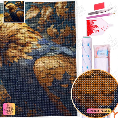 Artdiystudio Golden Grace Eagle Diy Diamond Painting Kit A Symbol Of Power And Elegance 2