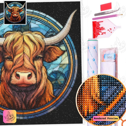 Artdiystudio Golden Highland Grace Diy Diamond Painting Kit A Timeless Masterpiece 5