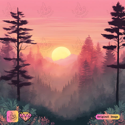 Artdiystudio Golden Horizon Serenity Diy Diamond Painting Kit A Tranquil Sunset Escape