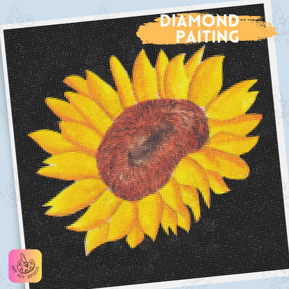 Artdiystudio Golden Sunburst Bloom Diy Diamond Painting Kit Brighten Your World 4