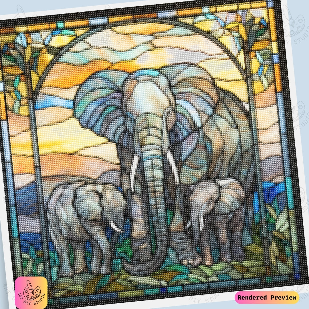 Artdiystudio Graceful Giants At Sunrise Diy Diamond Painting Kit Celebrate Natures Poetry 6