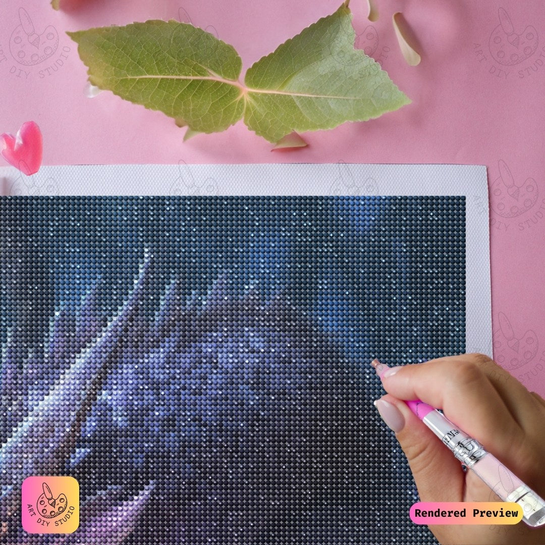 Artdiystudio Guardian Of The Amethyst Diy Diamond Painting Kit A Mystical Treasure Awaits 4