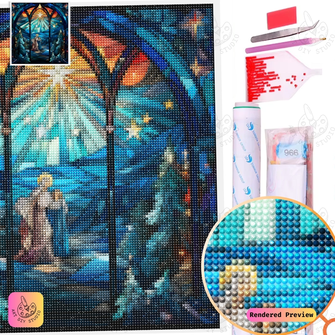 Artdiystudio Guiding Star Serenity Diy Diamond Painting Kit Capture Celestial Tranquility 5