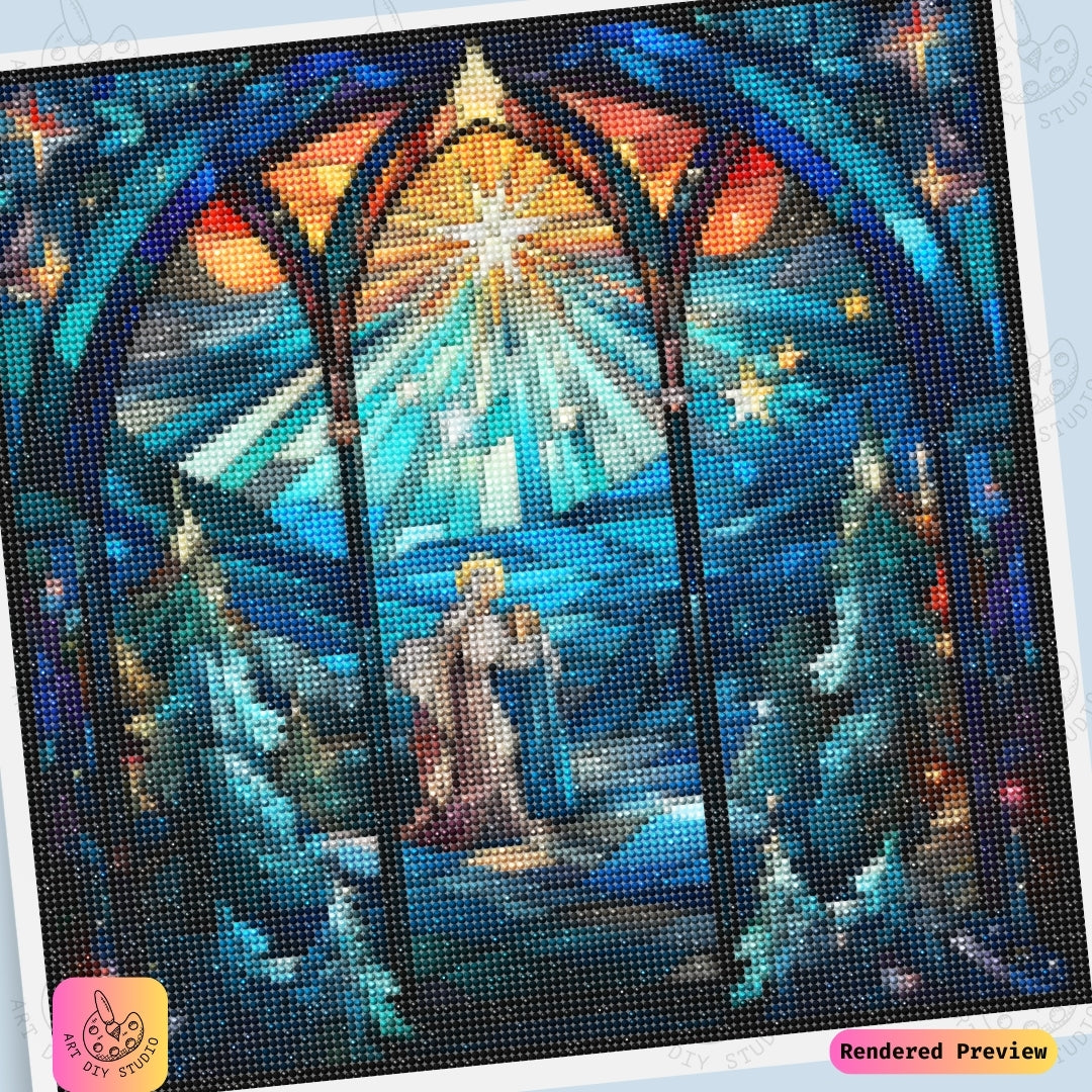Artdiystudio Guiding Star Serenity Diy Diamond Painting Kit Capture Celestial Tranquility 6