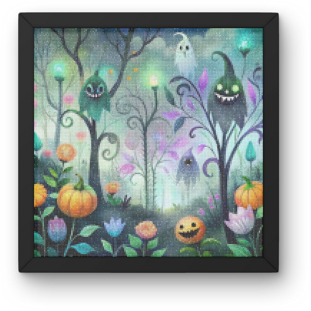 Artdiystudio Haunted Garden Glow Diy Diamond Painting Kit Create Your Spooky Masterpiece 3