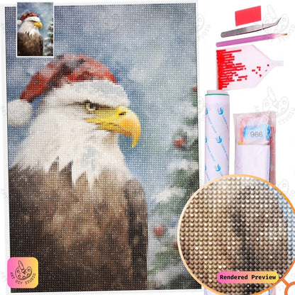 Artdiystudio Holiday Eagle Cheer Diy Diamond Painting Kit A Unique Blend Of Festive And Patriotic Spirit 2