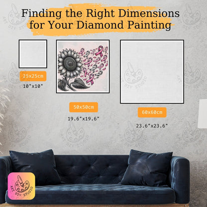 Artdiystudio Hope Blossoms Diy Diamond Painting Kit Crafting Strength Resilience