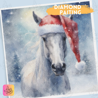 Artdiystudio Jolly Winter Steed Diy Diamond Painting Kit Embrace The Holiday Spirit 4
