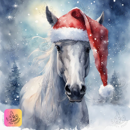 Artdiystudio Jolly Winter Steed Diy Diamond Painting Kit Embrace The Holiday Spirit 8