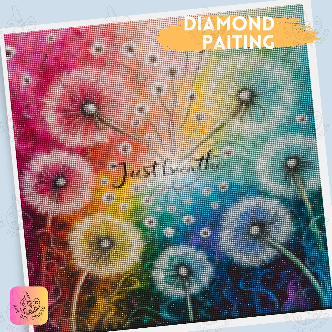 Artdiystudio Just Breathe Blossoms Diy Diamond Painting Kit Embrace Mindfulness In Every Gem 4