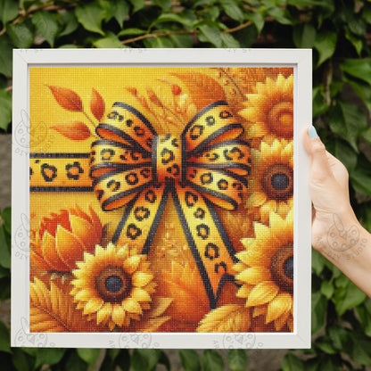 Artdiystudio Leopard Sunflower Chic Diy Diamond Painting Kit Bold And Stylish Decor 2