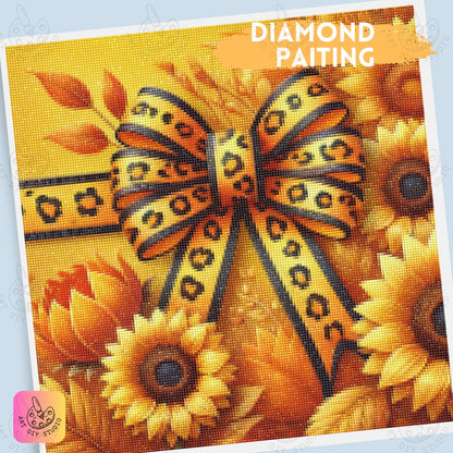 Artdiystudio Leopard Sunflower Chic Diy Diamond Painting Kit Bold And Stylish Decor 4
