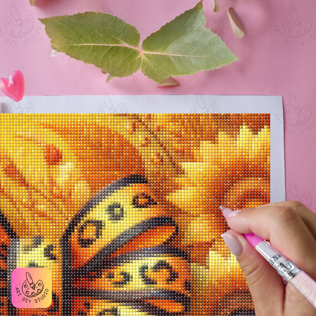 Artdiystudio Leopard Sunflower Chic Diy Diamond Painting Kit Bold And Stylish Decor 5