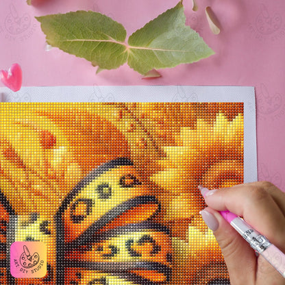 Artdiystudio Leopard Sunflower Chic Diy Diamond Painting Kit Bold And Stylish Decor 5