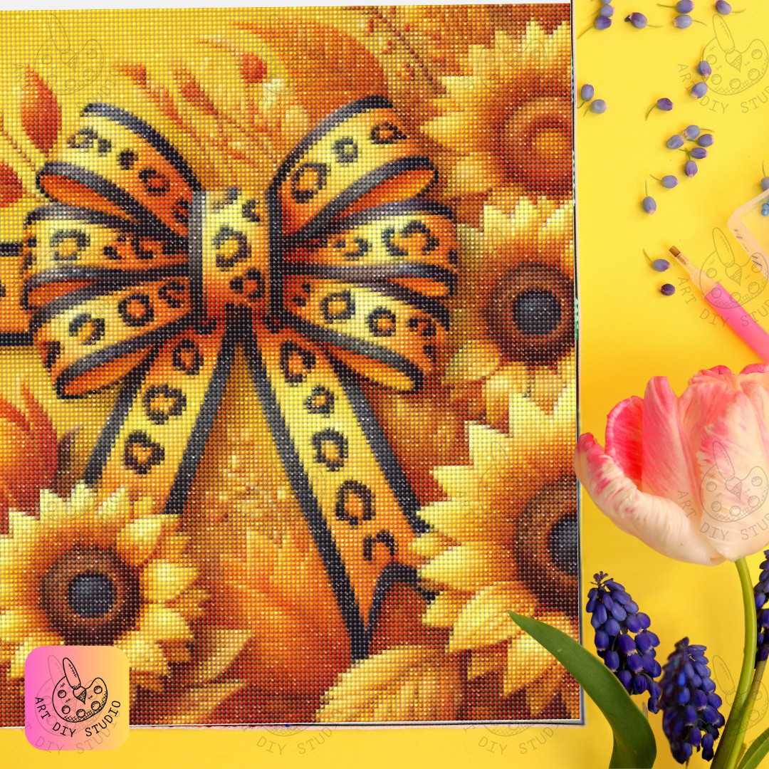 Artdiystudio Leopard Sunflower Chic Diy Diamond Painting Kit Bold And Stylish Decor 6