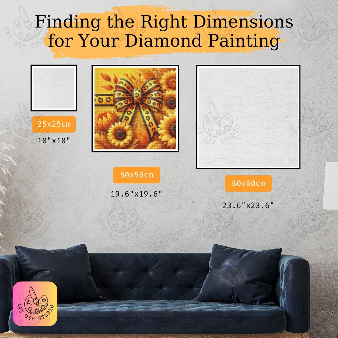 Artdiystudio Leopard Sunflower Chic Diy Diamond Painting Kit Bold And Stylish Decor