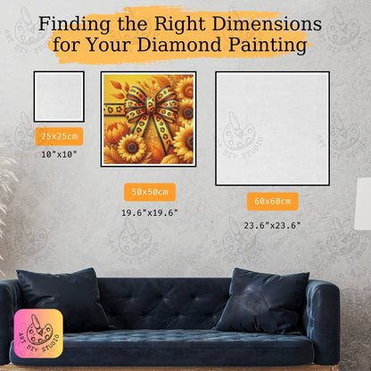 Artdiystudio Leopard Sunflower Chic Diy Diamond Painting Kit Bold And Stylish Decor