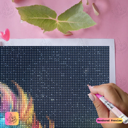 Artdiystudio Little Gem Guardian Diy Diamond Painting Kit A Playful Fantasy Creation 4