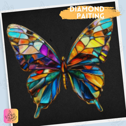 Artdiystudio Luminous Wings Of Wonder Diy Diamond Painting Kit A Vibrant Masterpiece Product Image 5