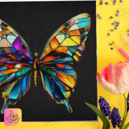 Artdiystudio Luminous Wings Of Wonder Diy Diamond Painting Kit A Vibrant Masterpiece Product Image 7