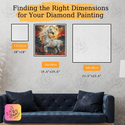 Artdiystudio Lunar Majesty Diamond Painting Kit A Mystical Journey Under The Moon