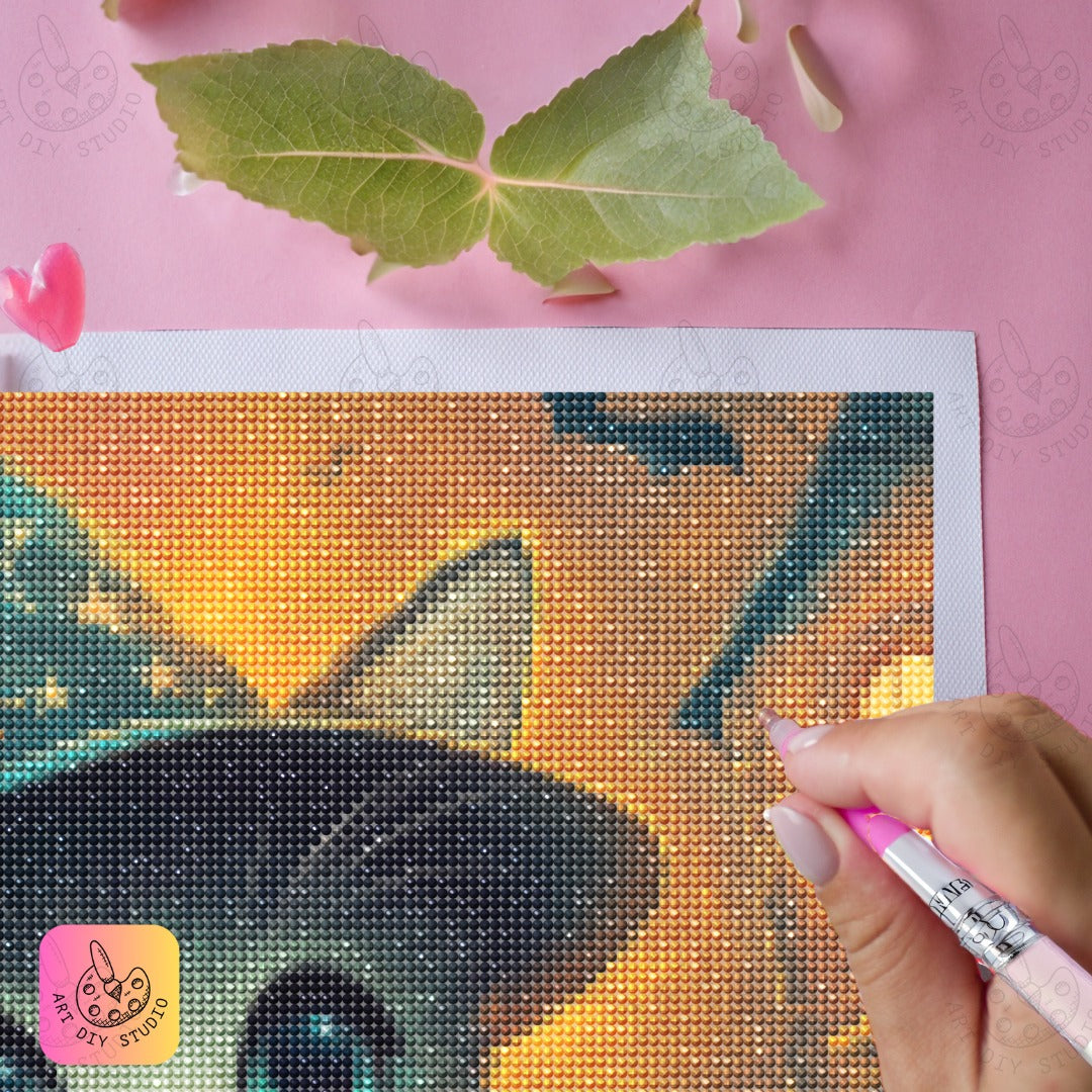 Artdiystudio Magic Meow Jack O Lantern Create A Cute And Spooky Diamond Art Masterpiece 5