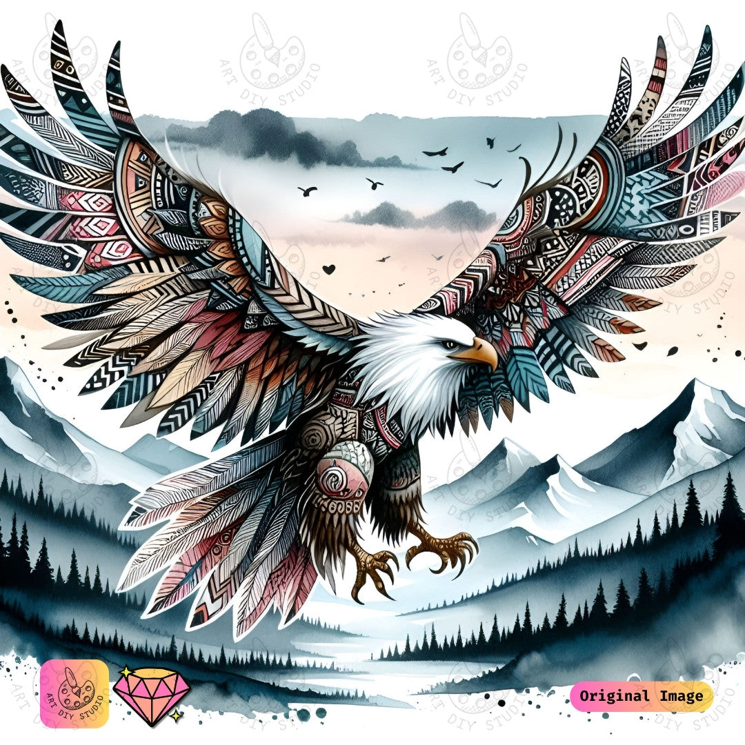 Artdiystudio Majestic Eagle Flight Diy Diamond Painting Kit A Symbol Of Freedom And Strength 6