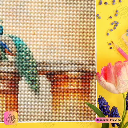 Artdiystudio Majestic Peacock Pair Diy Diamond Painting Kit A Regal Masterpiece Of Timeless Elegance 4