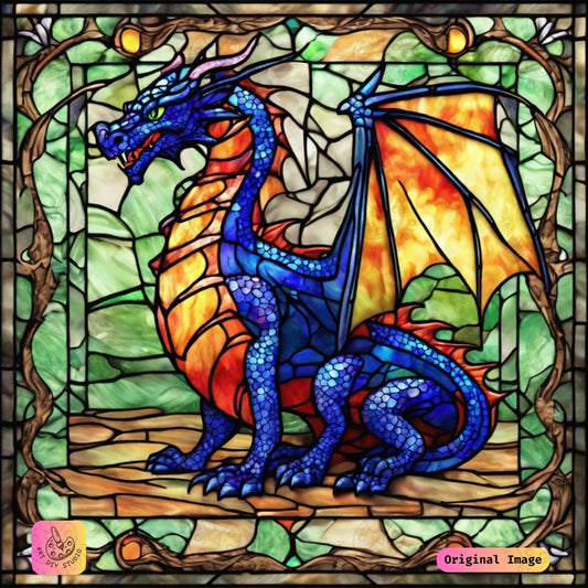 Artdiystudio Majestic Radiance Dragon Diy Diamond Painting Kit Bold Fantasy Art