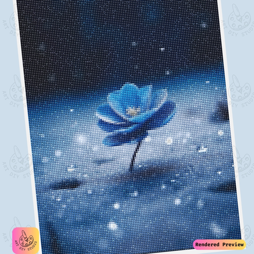 Artdiystudio Midnight Bloom Elegance Diy Diamond Painting Kit A Mystical Floral Wonder 6
