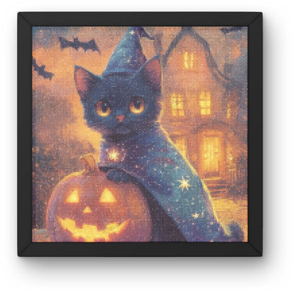 Artdiystudio Midnight Magic Cat Diy Diamond Painting Kit Create Your Own Halloween Feline 3