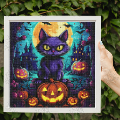 Artdiystudio Midnight Mischief Cat Diy Diamond Painting Kit Craft Your Bewitching Scene 2