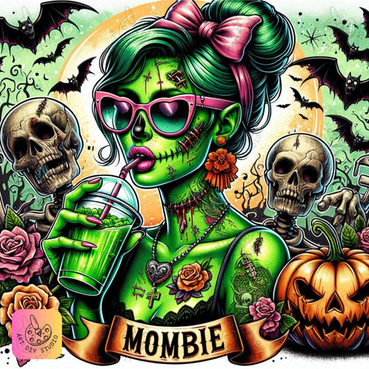 Artdiystudio Mombie Chic Diy Diamond Painting Kit Unleash Your Inner Undead Diva 8