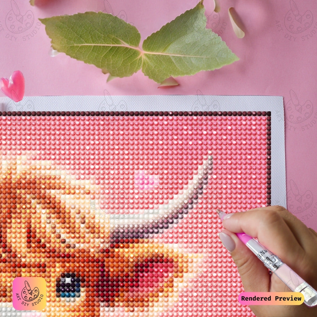Artdiystudio Moo With Love Diy Diamond Painting Kit A Sweet Expression Of Affection 4