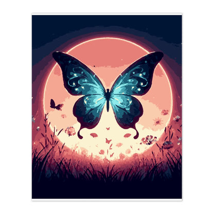Artdiystudio Moonlit Butterfly Paint By Numbers Kit A Mystical Nocturnal Beauty 4