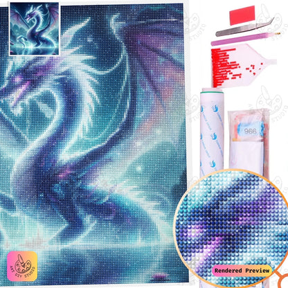 Artdiystudio Moonlit Dragon Elegance Diy Diamond Painting Kit Craft A Mystical Masterpiece 5