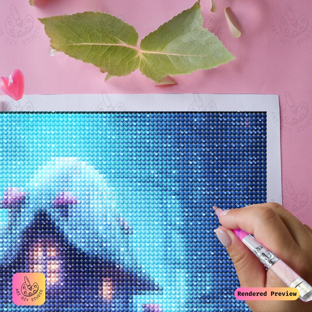 Artdiystudio Moonlit Mushroom Haven Diy Diamond Painting Kit A Tranquil Escape Into Magic 4