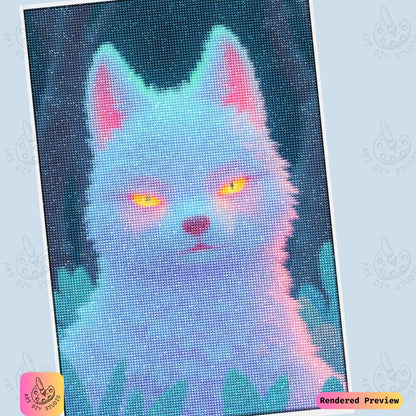 Artdiystudio Mystic Fox Glow Diy Diamond Painting Kit A Magical Nocturnal Vision 6