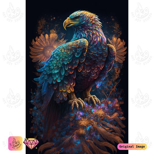 Artdiystudio Mystic Majesty Eagle Diy Diamond Painting Kit A Dazzling Blend Of Fantasy And Grace 6