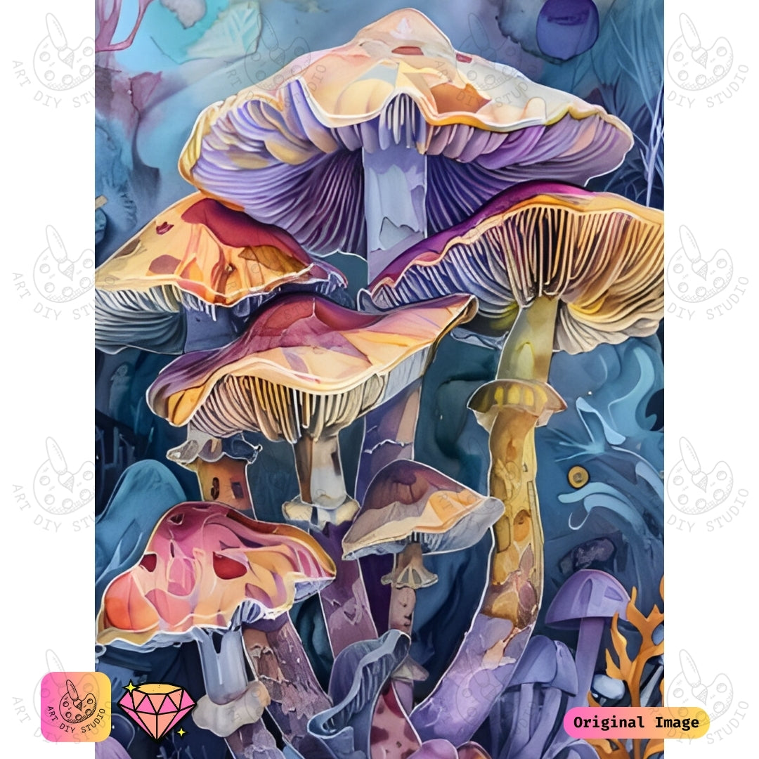 Artdiystudio Mystic Mushroom Garden Diy Diamond Painting Kit A Whimsical Journey In Art 6