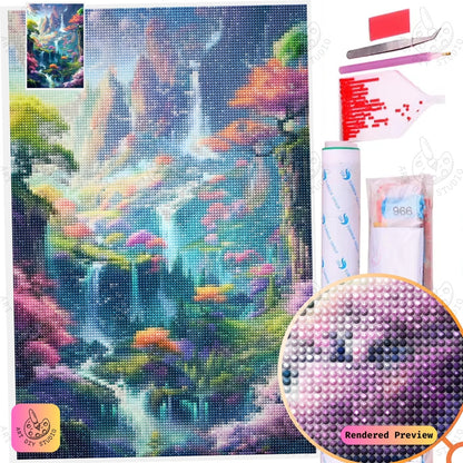 Artdiystudio Mystical Falls Wonderland Diy Diamond Painting Kit A Dreamy Escape Into Fantasy 5